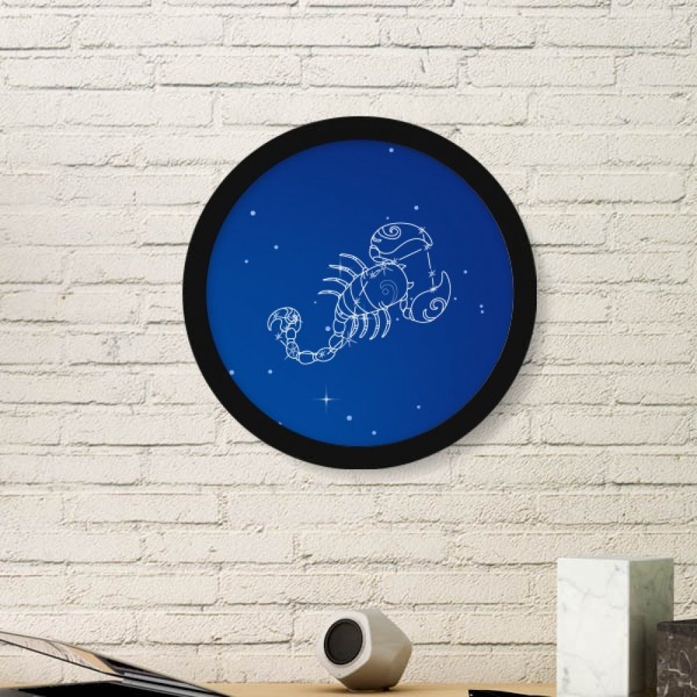 Stickers muraux scorpion univers constellation rond noir pour décoration de chambre