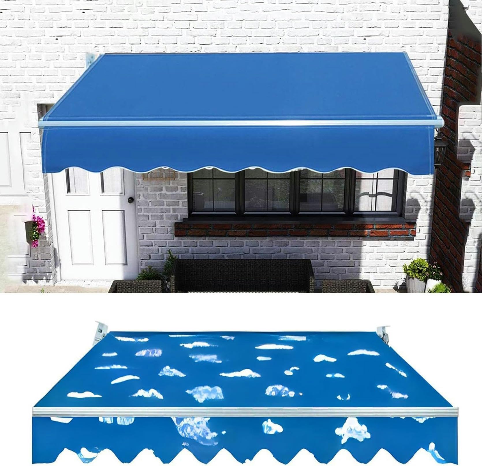 Protection UV pour auvent de terrasse imperméable et robuste