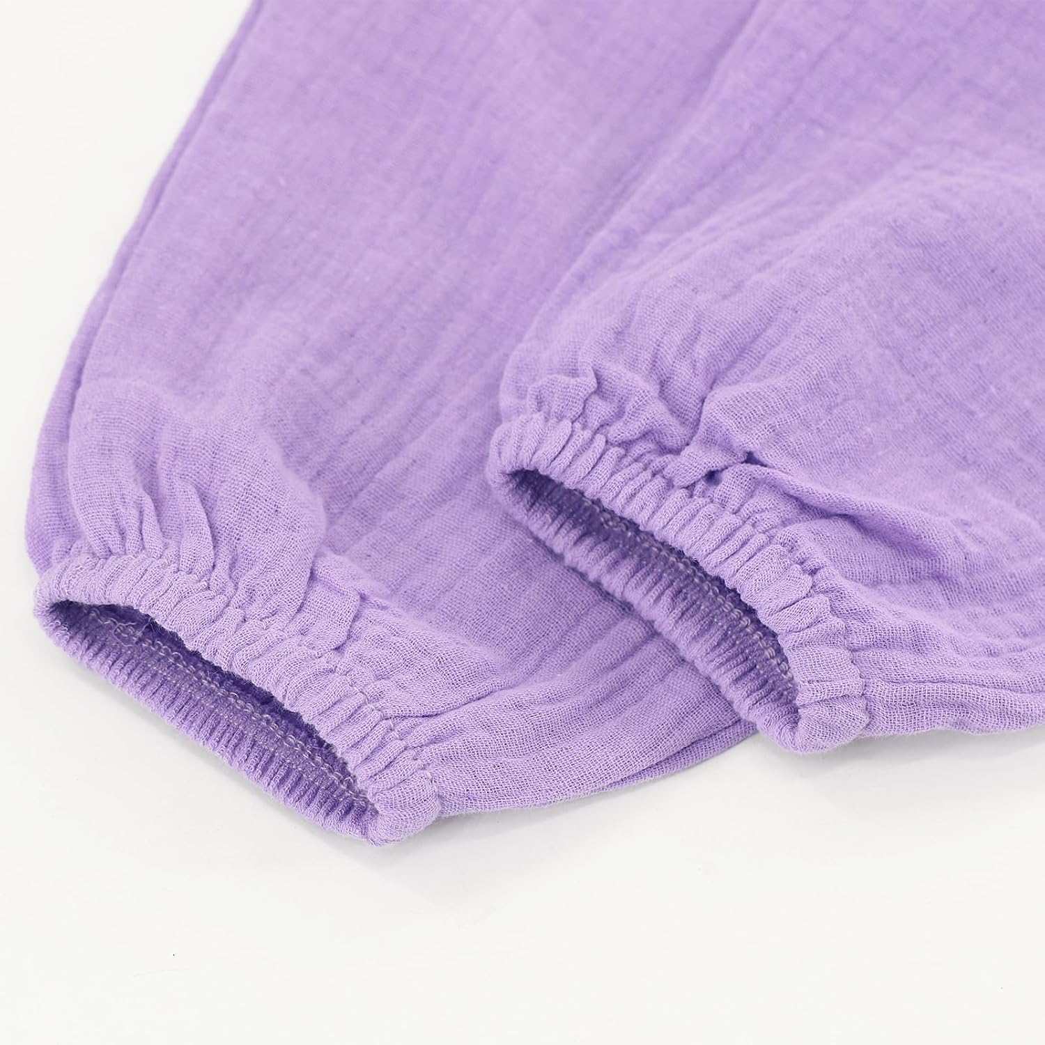 HahaNice Toddler Baby Girls Boys Cotton Linen Pants 2 Pack Elastic Waist Soft Harem Bloomers