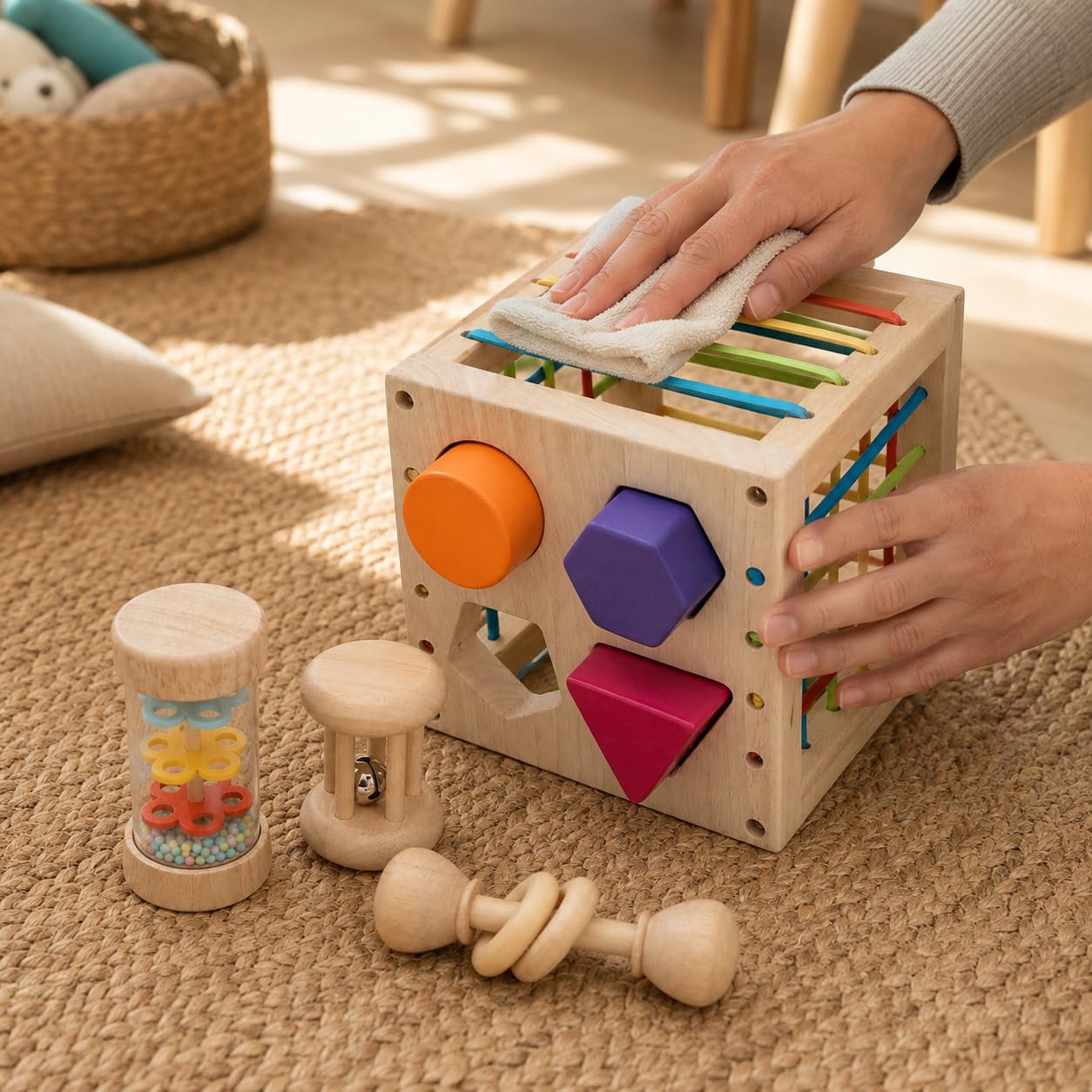 Gioco a di Forme, Cubo 6 Legno