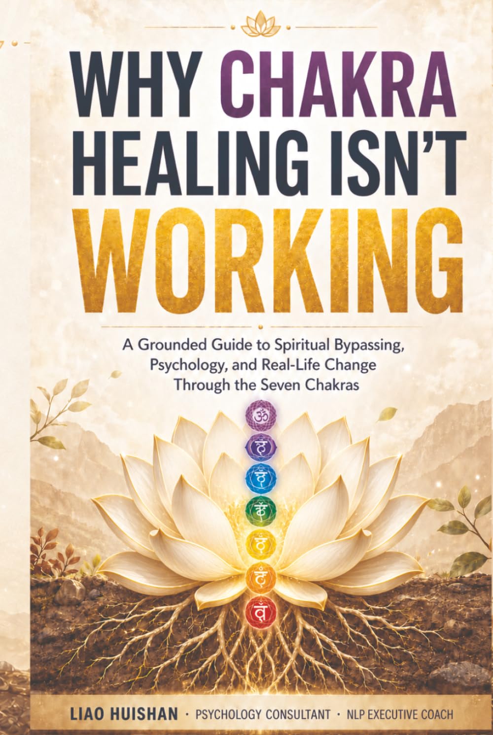 Why Chakra Healing Isn't Working: A Grounded Guide to Spiritual Bypassing, Psychology, and Real-Life Change Through the Seven Chakras book cover by LiaoHuishan