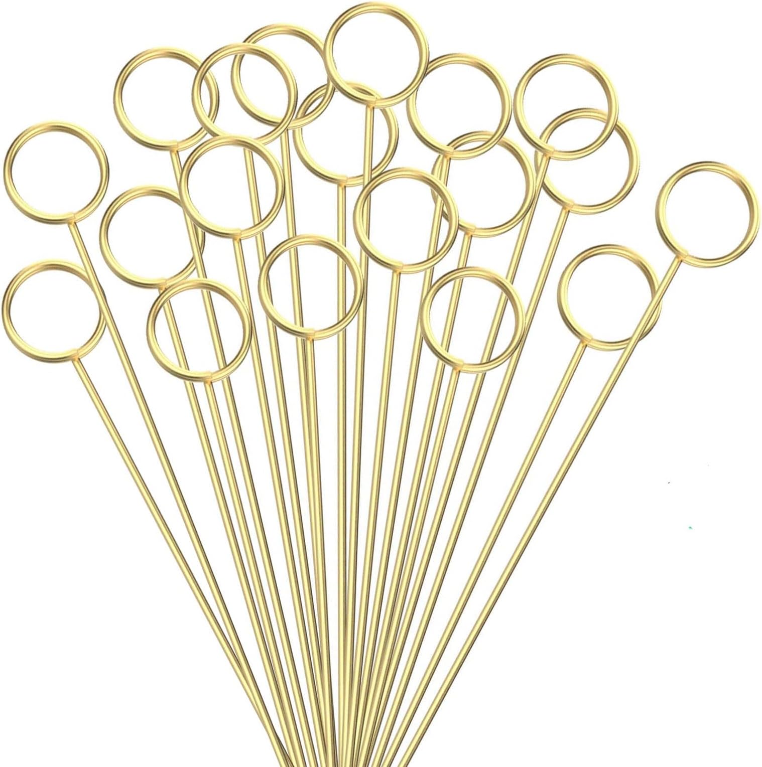 Floral Pick Card Holder, Picture Holders, 40Pcs Ring Loop