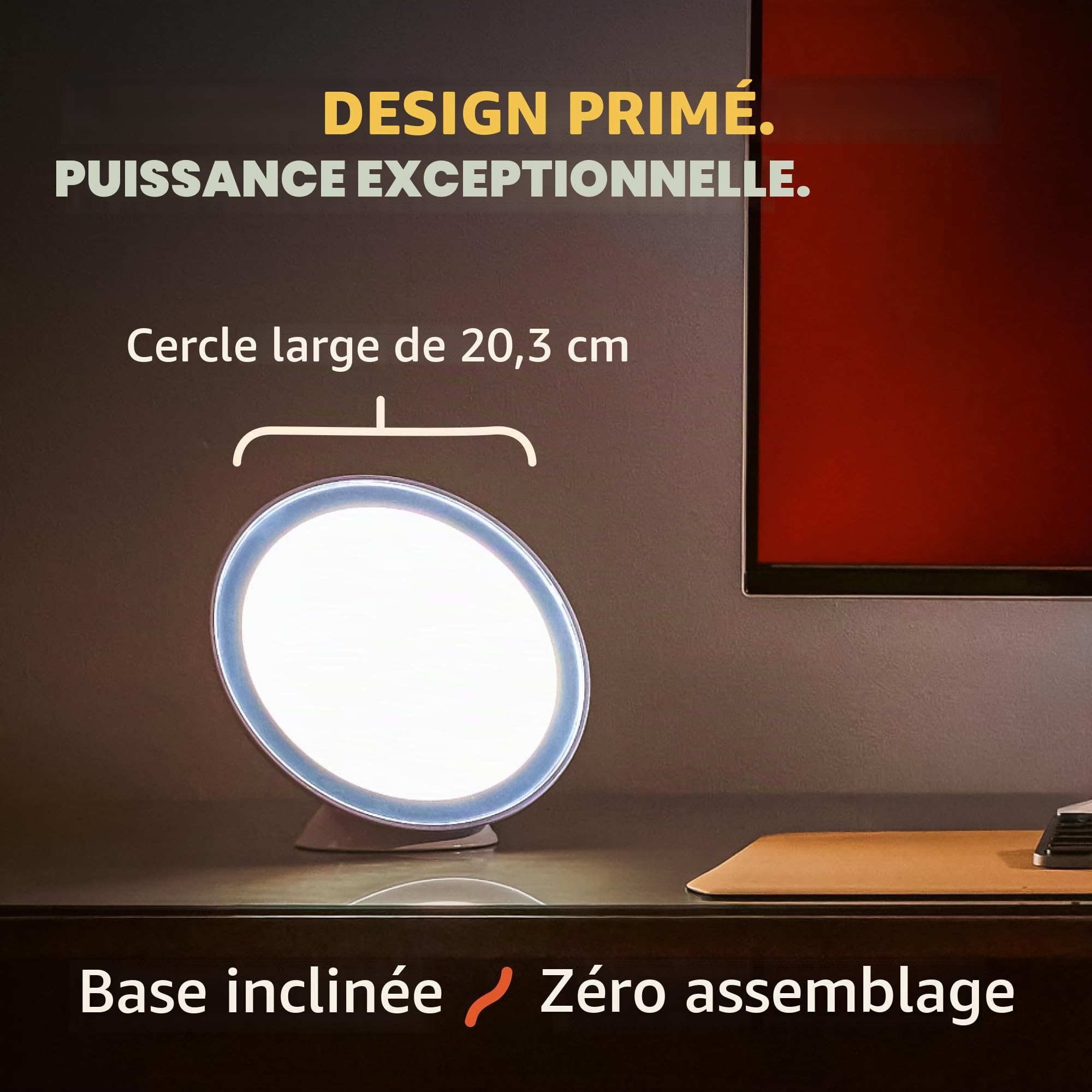 SAD Light Therapy Lampe Lampe de luminothérapie 10000 Lux,Simulation de la Lumière du jour,pour le traitement efficace des troubles affectifs saisonniers, convient à la maison/bureau (green)