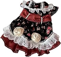 Vista 50 de Moda Vestido de Princesa de Chifón para Perro Dulce Cachorro para Perro EXTRAL Pequeño y Perro Pequeño Rosa M