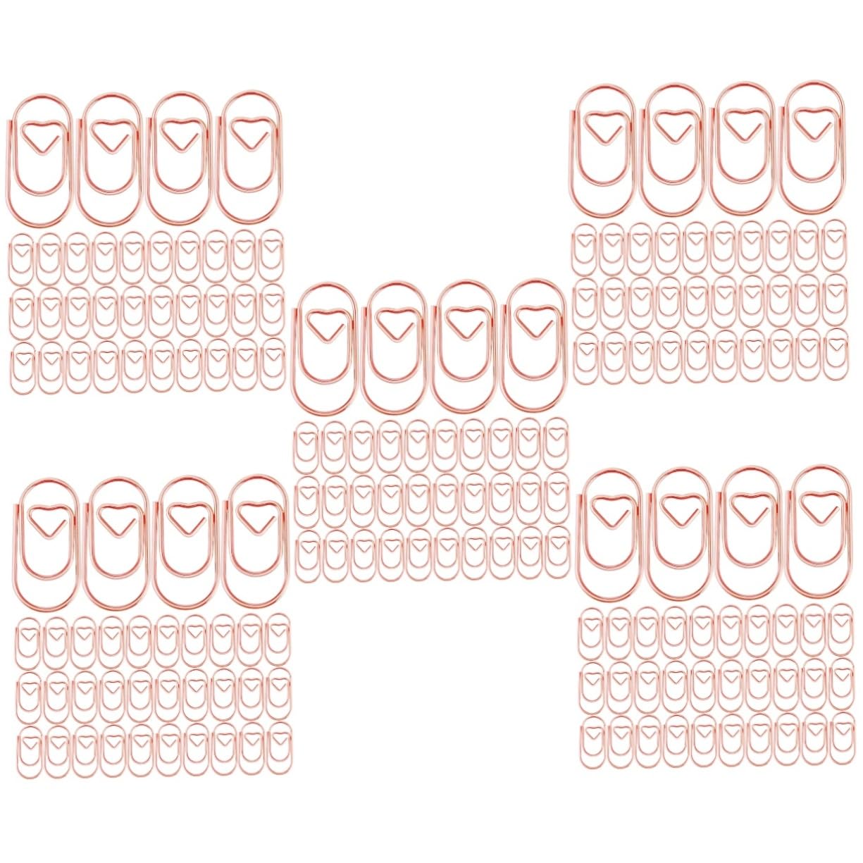 DOITOOL Clips De Metal Forma De Perfectos Para Organizar Oficina Y Diseño Y Compacto 200 Piezas X 5