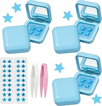 Star Pimple Patches, 160PCS Pimple Patches Stars with Small Clip