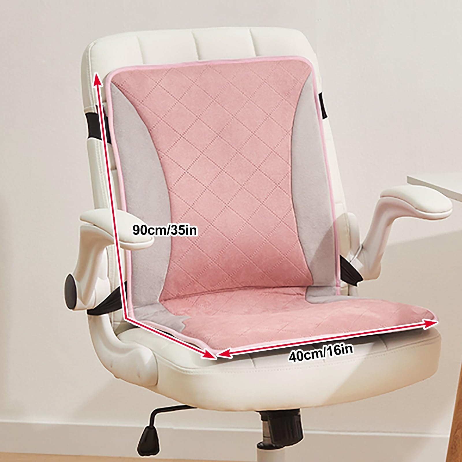 Coussin Chauffant, Coussin Chauffant de Bureau, Siège Chauffant Extérieur, Coussins de Siège Chauffants Rapides avec Températures Réglables pour Bureau Extérieur(Pink)