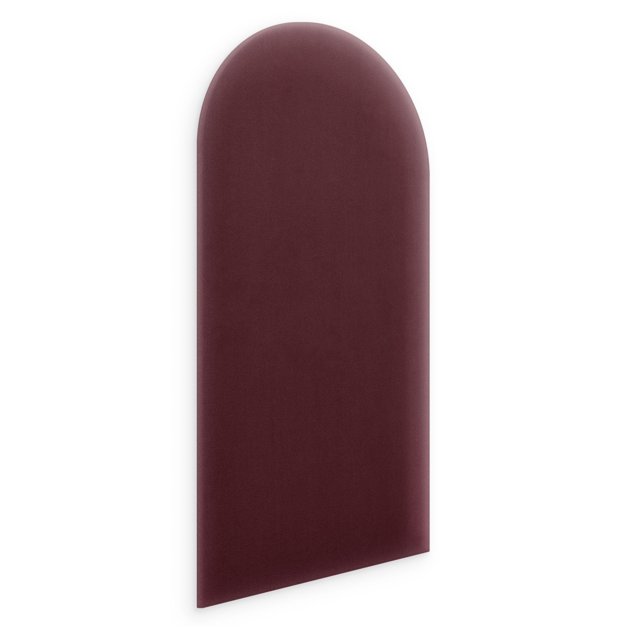murando - Wall cushion as a headboard for a bed Oval Velvet Premium 60x30 cm - Padded wall panel wall decoration for bedroom living room children's room - burgundy