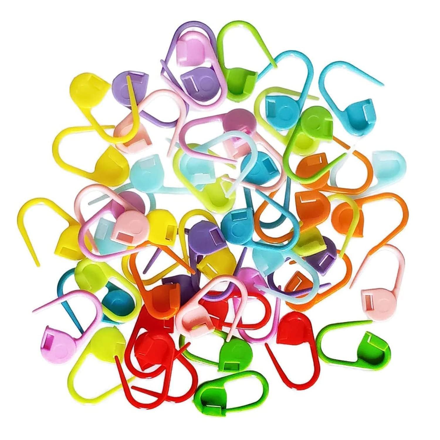 QALAM Kaari 100 Pcs Stitch Markers Set for Knitting & Crochet | Locking Plastic Stitch Markers with Box | Durable Needle Clips for Yarn, DIY Sewing, and Handmade Craft Projects-image-13