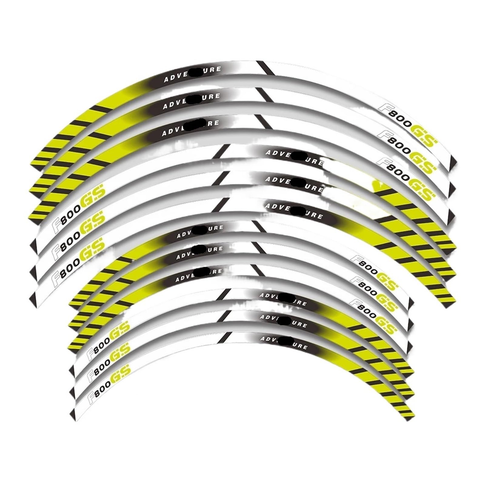 Reflective Sticker for B&MW F800GS F 800GS 800 for GS 21″17″ Motorcycle Wheels Sticker Rim Tire Reflective Stripe Accessories Decals Set