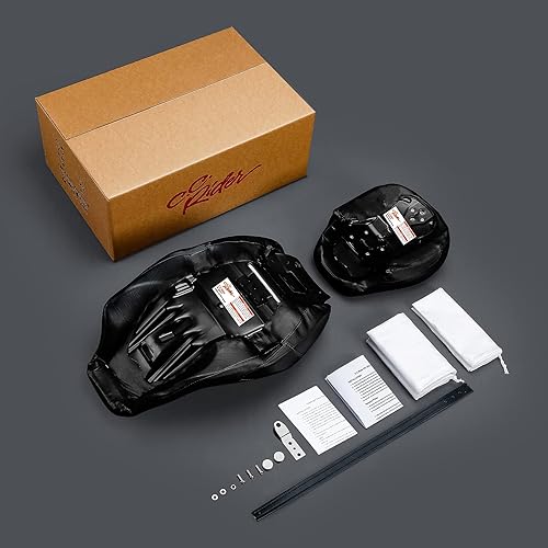 Miniatura 7 de XFMT Asiento de pasajero de dos piezas para motocicleta de dos piezas, de perfil bajo, para Harley Touring CVO Road King Road Glide, Street Glide,