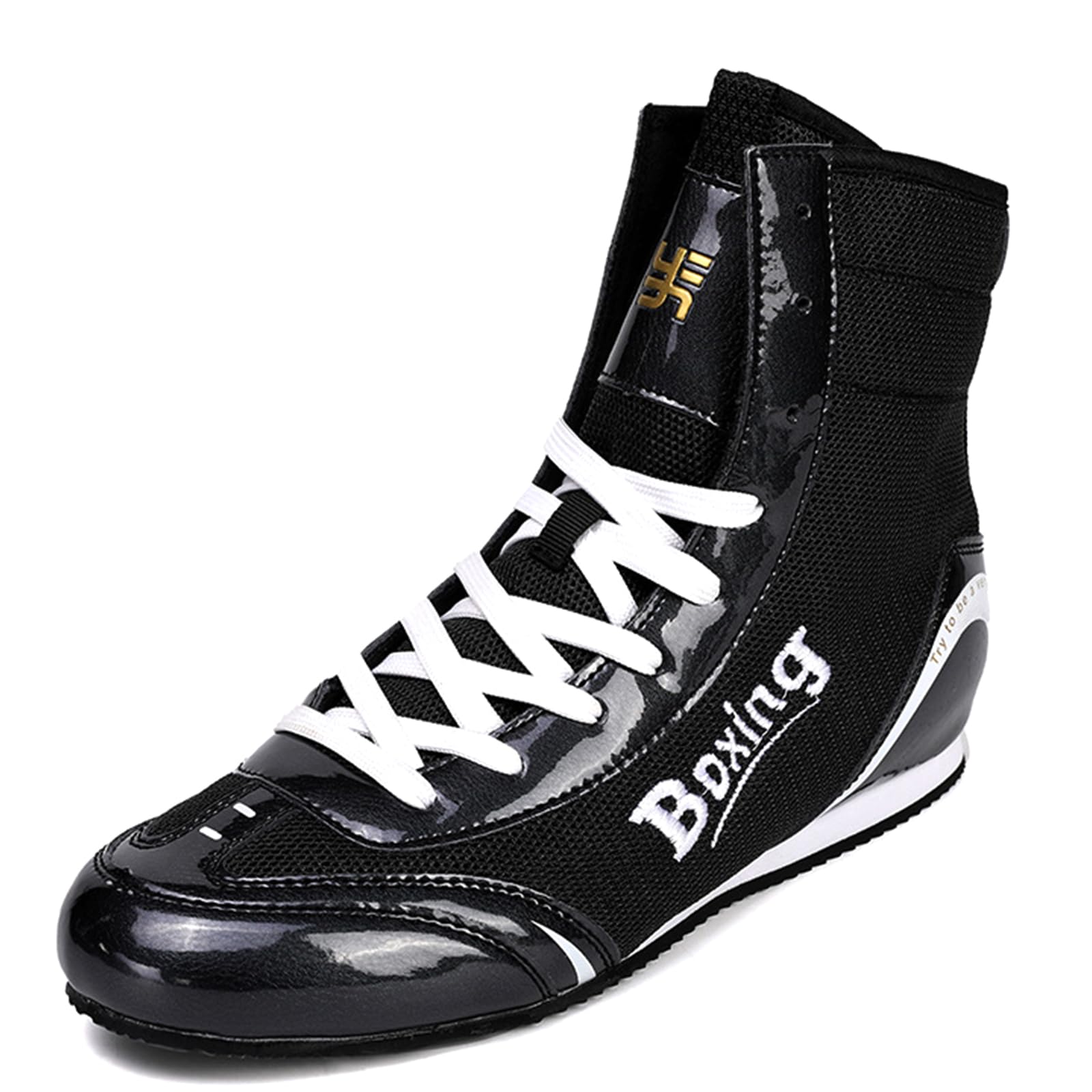 Scarpe Boxe Uomo, Pugilato Scarpe da Wrestling Professionali per Sollevamento Pesi, Bodybuilding Palestra e Stivali da Allenamento Sportivo