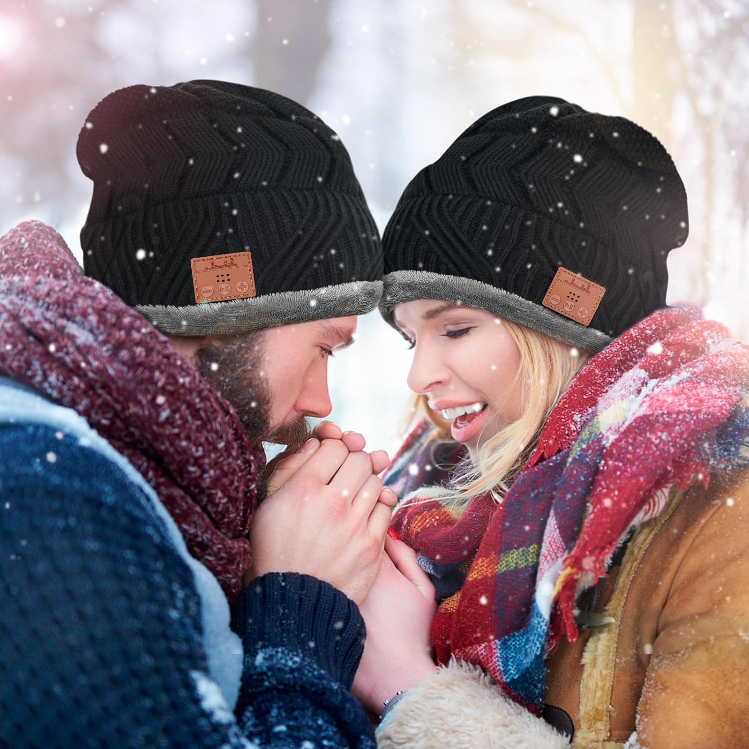 Bluetooth Beanie Hat Stocking Stuffers - Gifts Idea for Men Women Bluetooth 5.0 Music Hat with Headphones for Him Her Teenagers Teen Boys Girls Gifts for Christmas Birthday