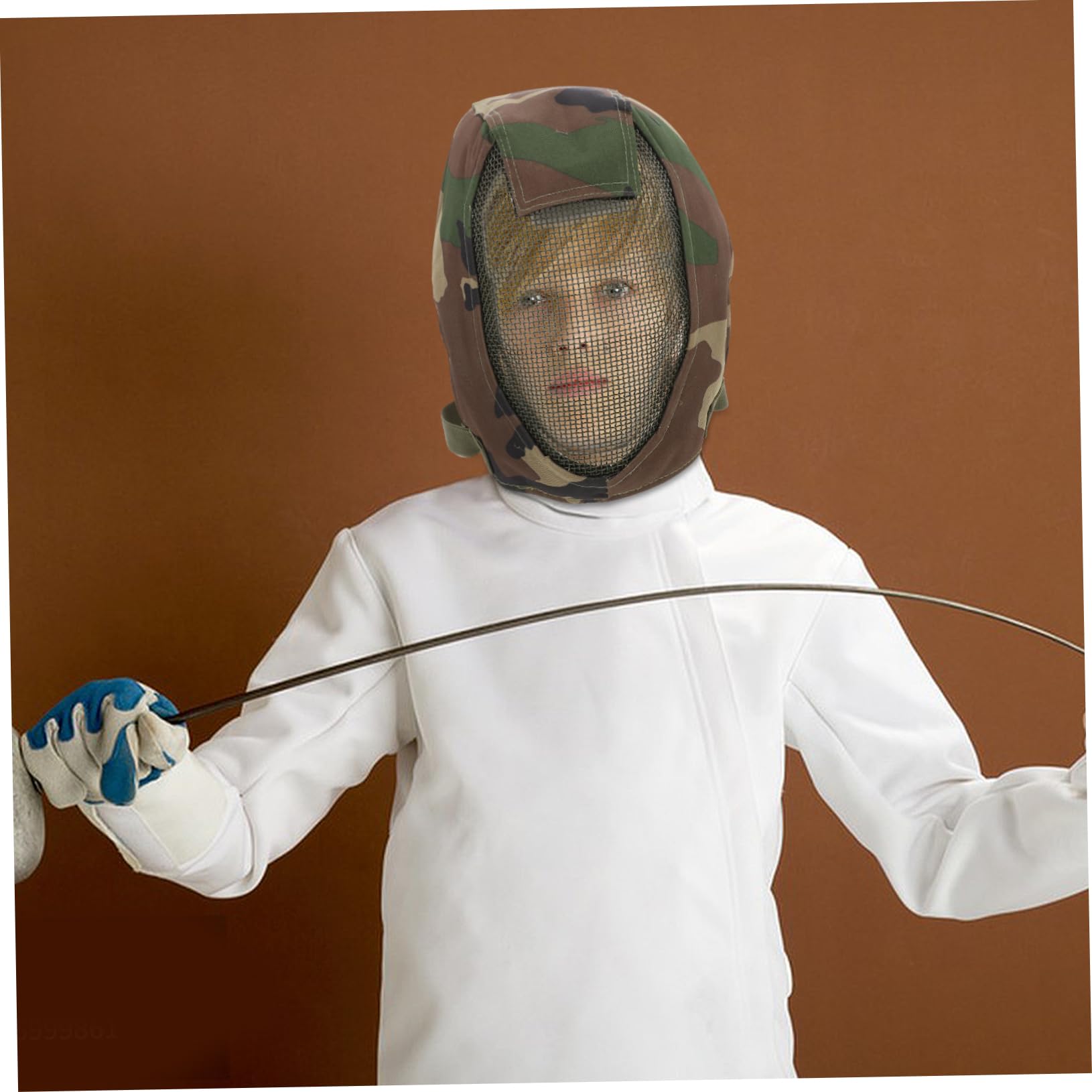 Verstellbare mit Atmungsaktivem Mesh Stil aus Stahlgewebe Vollgesichtsschutzmaske und Praktischem Fechten für Outdoor Sport und Wettkämpfe