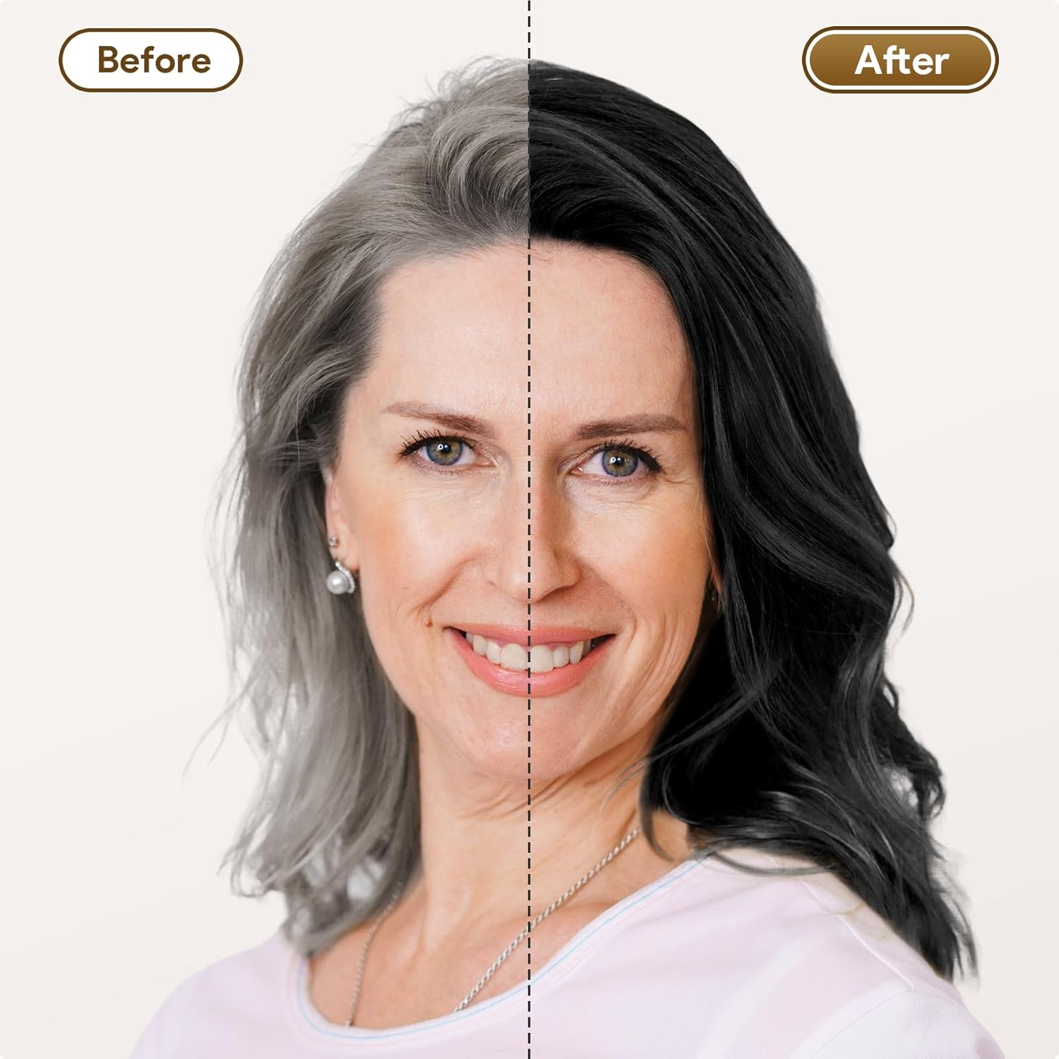 MEIDU Shampoo Shop Black Hair Dye Shampoo 3 in 1 for Gray Hair, Black Hair Dye for Women Men, Hair Color Herbal Ingredients Natural (500ml,16.9oz) - Image 7