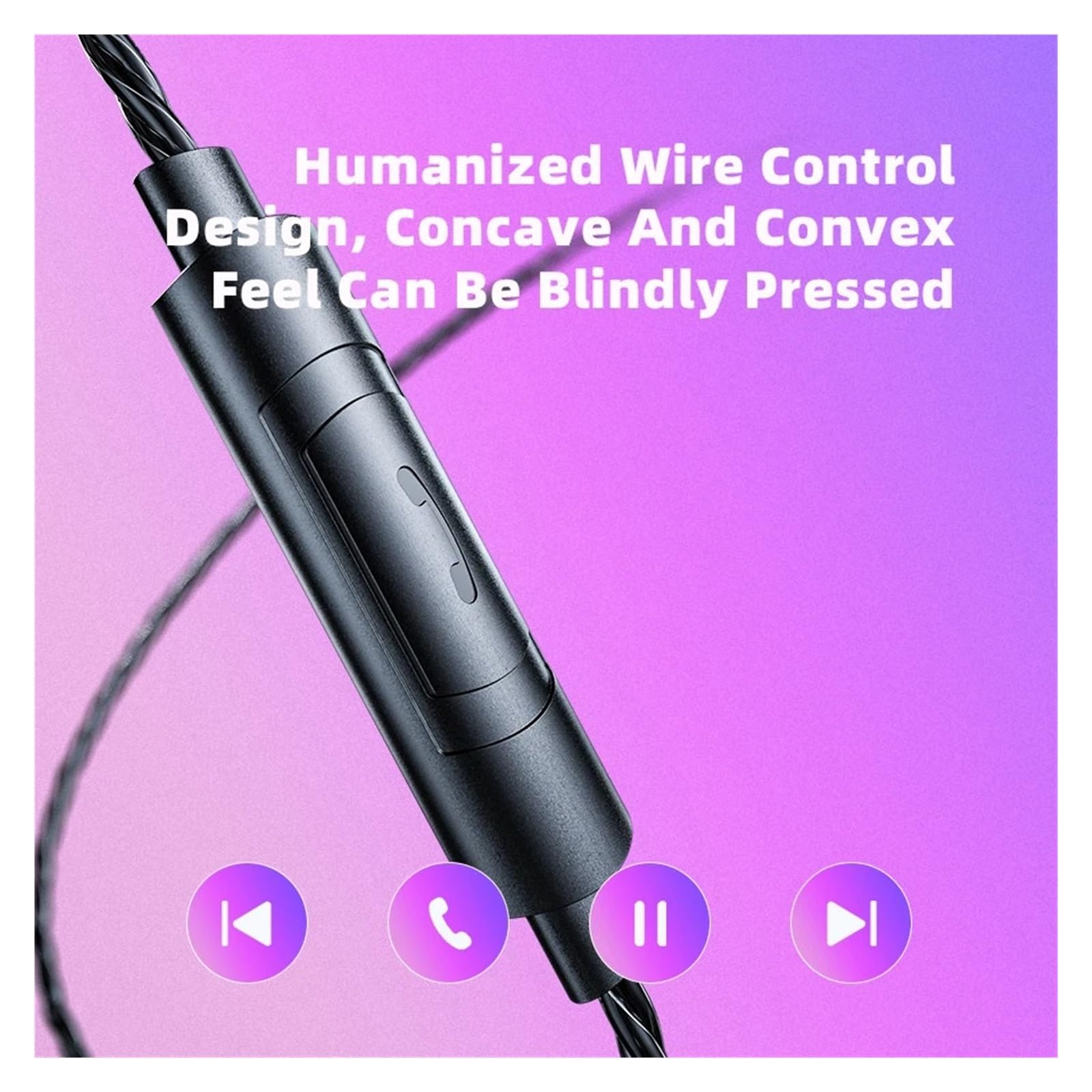 Auriculares estéreo de Alta fidelidad con Cable, Auriculares Deportivos con micrófono y Llamada HD de 3,5mm for música y Juegos(Green)