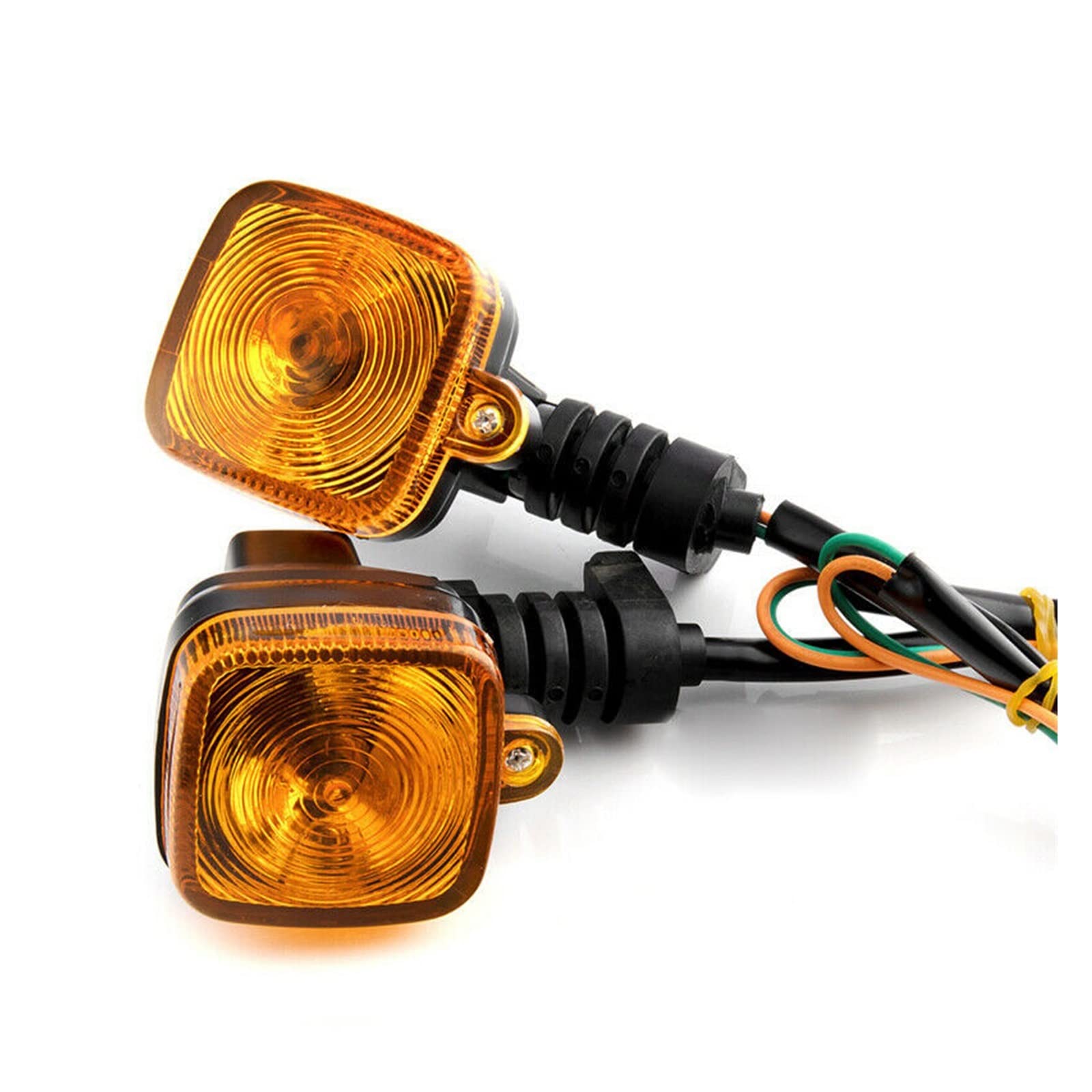 Indicateurs De Virage De Moto 2 Pièces Clignotants De Moto Clignotants Indicateurs Lumières Clignotant Universel Café Racer Ampoules Halogènes Accessoires Directionnels Ambre