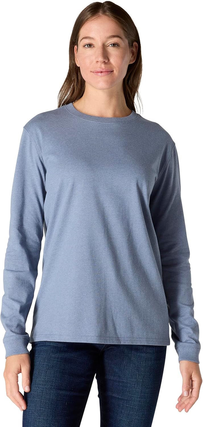 Carhartt Women's Loose Fit Heavyweight Long-Sleeve Logo Sleeve Graphic T-Shirt