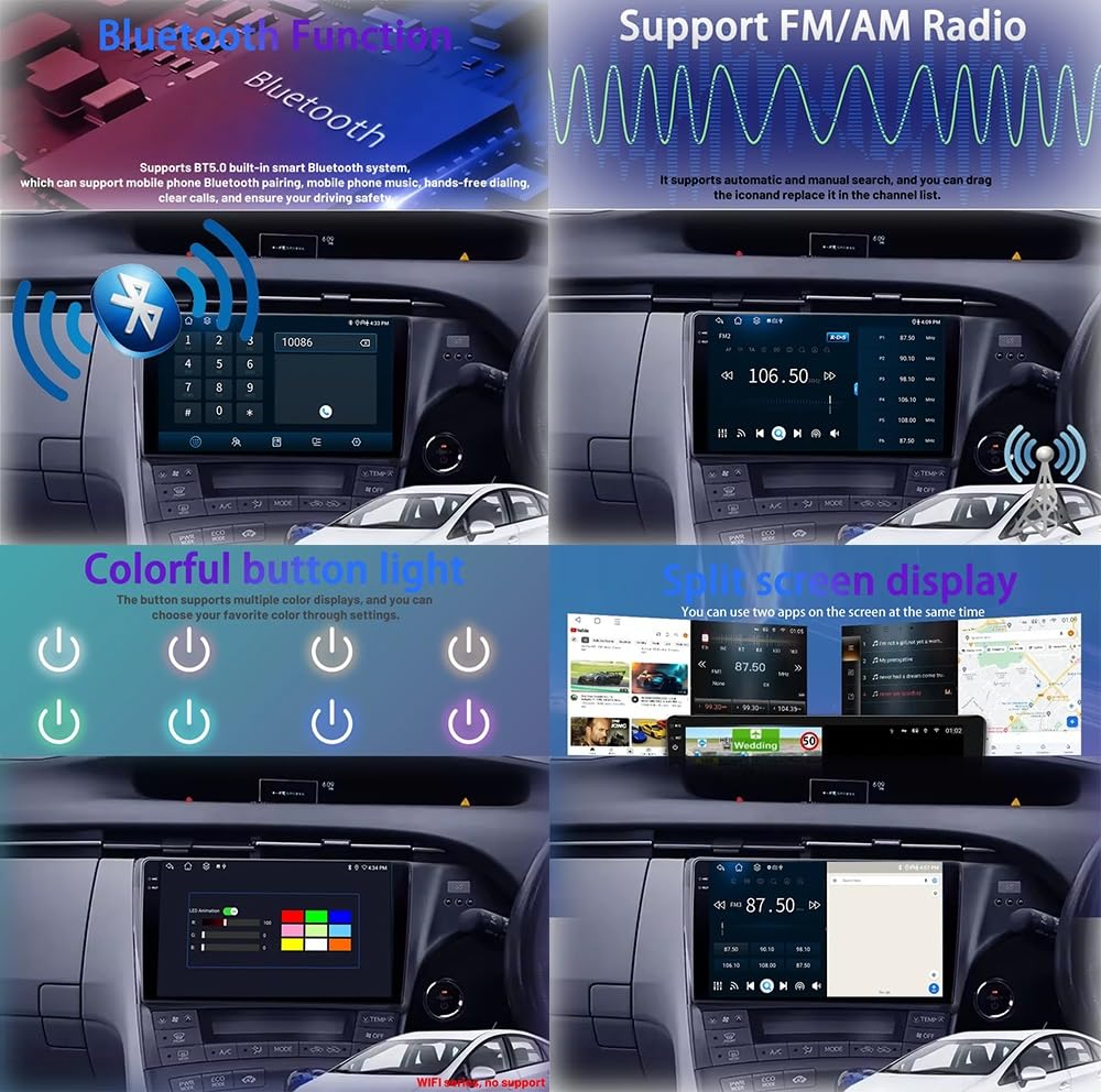 Radio samochodowe z Androidem 15, ekranem dotykowym, 9 cali, 2 DIN, do Mazdy 6 Atenza 3 2016-2018, z CarPlay BT FM RDS, USB WIFI SWC DSP, tylną kamerą, samochodowym odtwarzaczem multimedialn