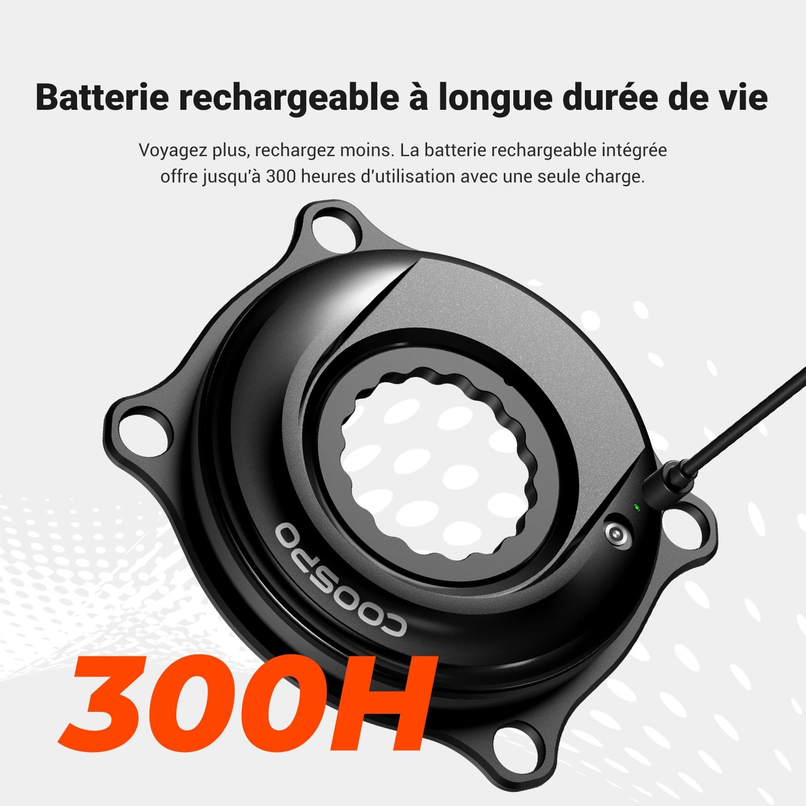 Capteur de Puissance COOSPO S10 Spider pour Pédalier Easton 110 BCD 4-Boulons – Mesure de Puissance Double Face Précision, Compatible Bluetooth/Ant+, Léger pour Vélo de Route & VTT