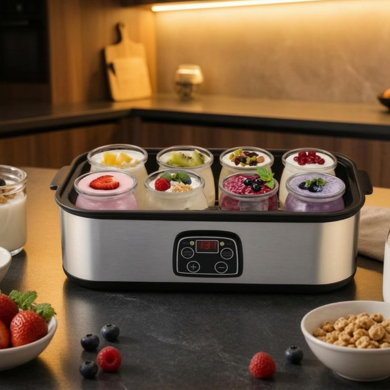 Yogurtera con Control Digital Compacta, 12 Tazas