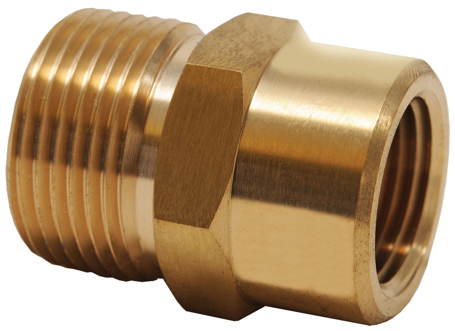 Hot Max 29006 M22M x 3/8-Inch Pressure Washer Screw Nipple Male to Female, Brass