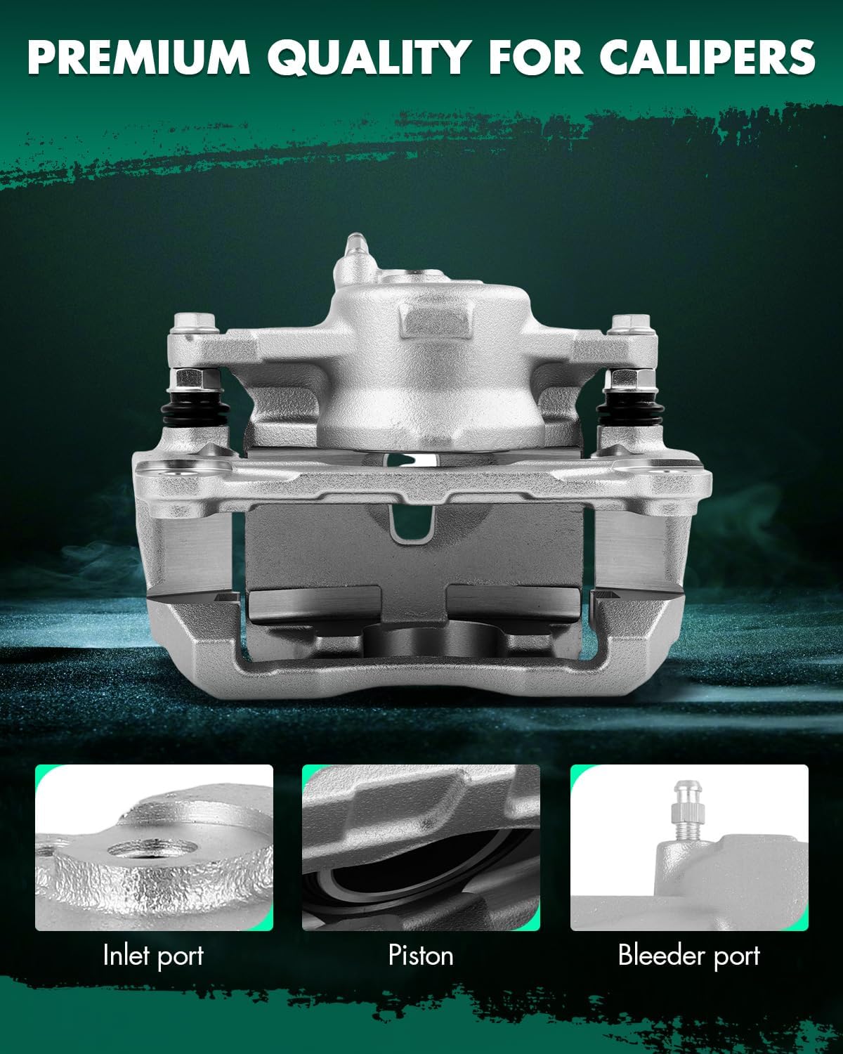 SCITOO Front Brake Calipers With Bracket 19B7502 19B7503 Compatible For Lexus For ES250 2021-2023,For ES300h 2019-2023,For ES350 2019-2023,For Toyota For Avalon 2019-2022,For Camry 2018-2023