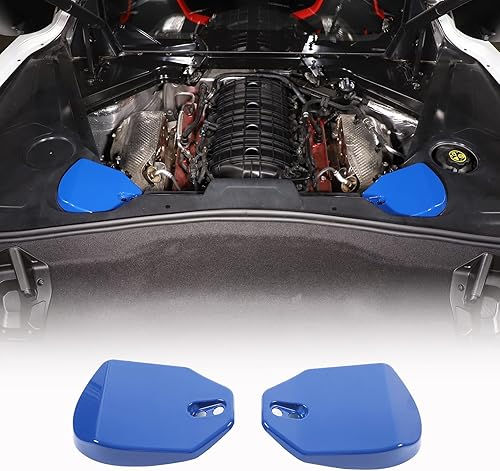 Cubierta de Torre de Puntal Trasero Compatible con Chevrolet Corvette C8 Stingray 2020-2024, Panel de Protección de Torre Amortiguadora Trasera del