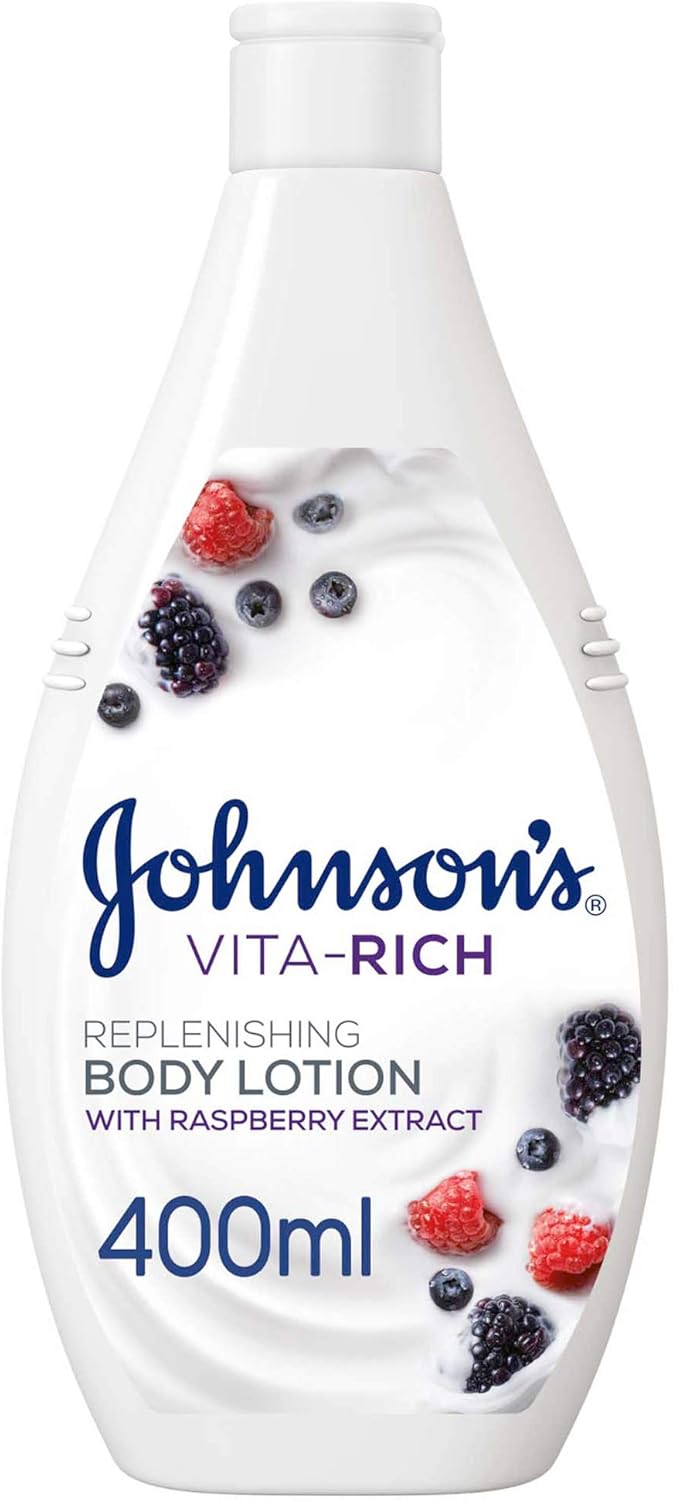 Johnson’s Vita Rich Smoothing Body Lotion, Raspberry Extract, 400ml