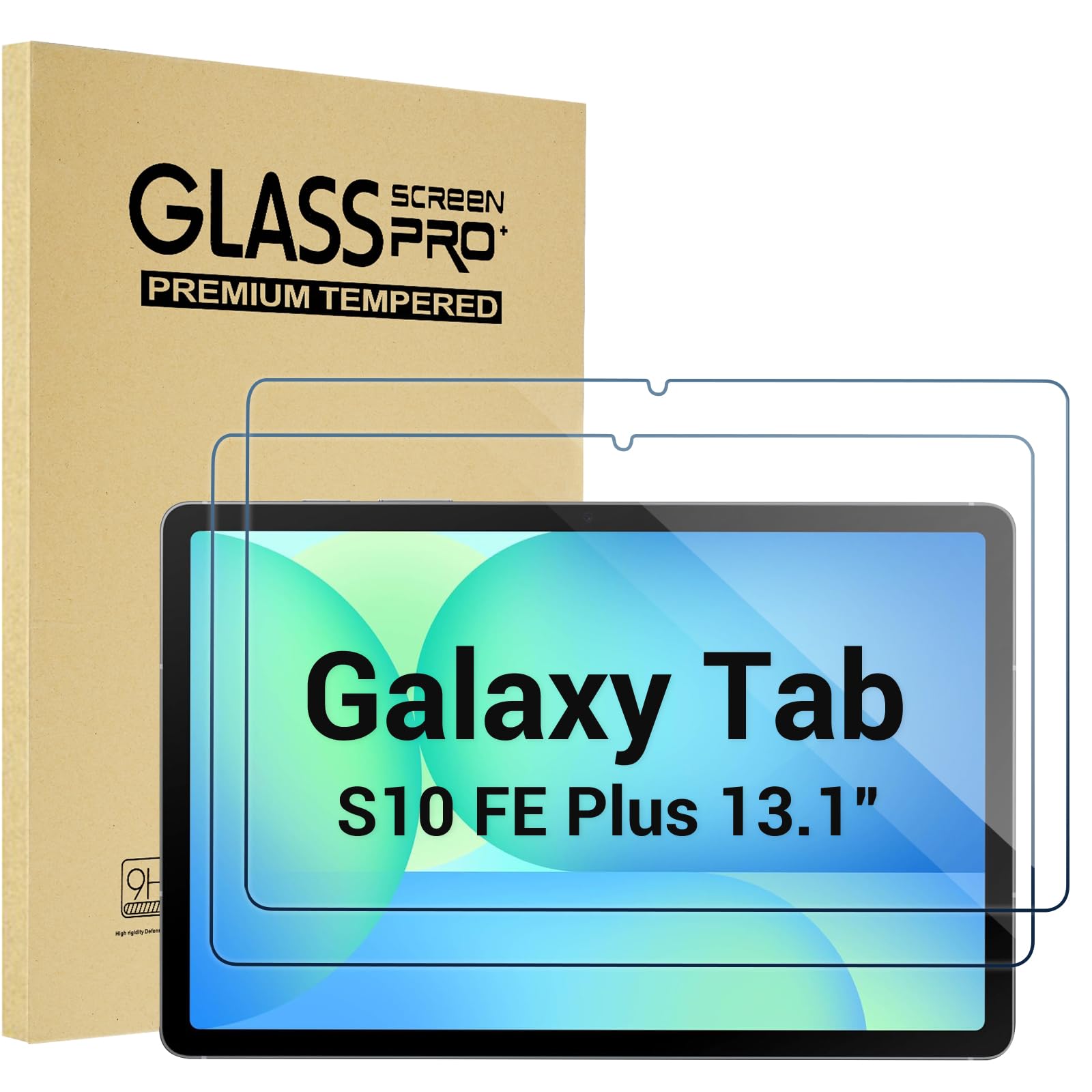 Photo 1 of ProCase 2 Pack Screen Protector for Galaxy Tab S10 FE Plus 2025 13.1 inch, Hardness Tempered Glass Screen Film Guard for Tablet S10 FE+ (SM-X620/ X626/ X626B) 13.1"
