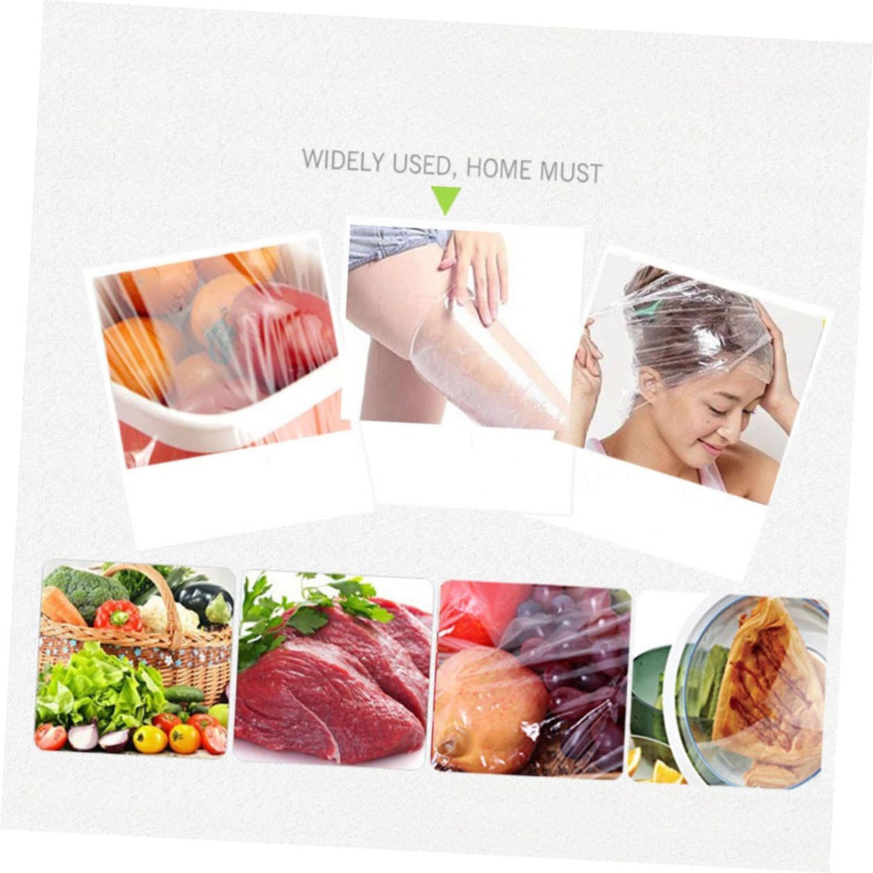 Food Plastic Wrap 30cm X 3000ft Disposable Pe Packaging Film Fresh Keeping Cling Film for Home Kitchen Fruit Vegetable Storage