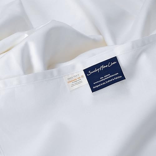 Miniatura 6 de Juego de sábanas de percal de 100 % algodón puro, 3 piezas, tamaño individual XL, para dormitorios universitarios, sábanas transpirables y cómodas