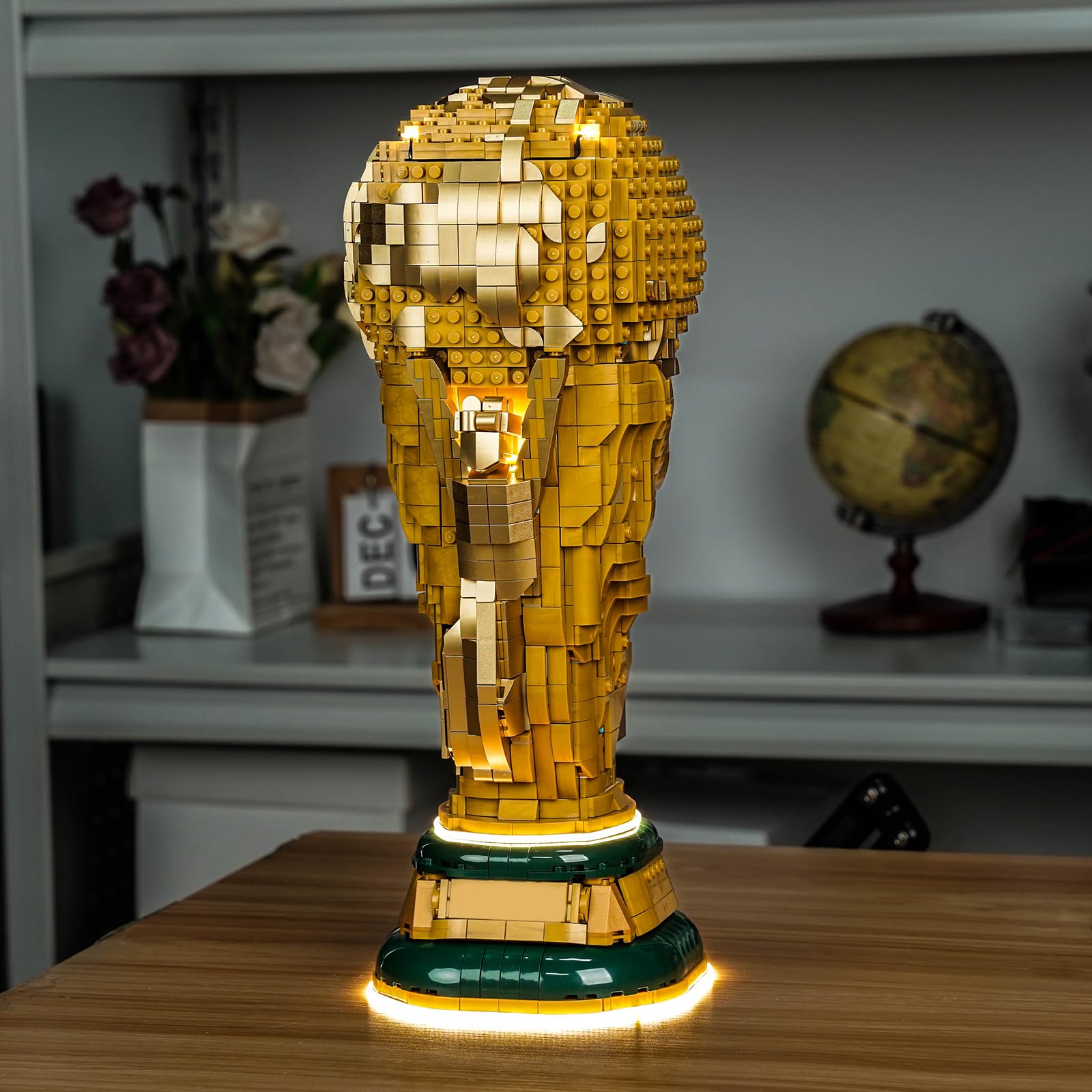 LocoLee Licht Kompatibel mit Lego Offizieller Pokal der FIFA Fußball-Weltmeisterschaft (Kein - Lego-Set) Dekorative Beleuchtung Set Compatible with Lego 43020 FIFA World Cup Official Trophy