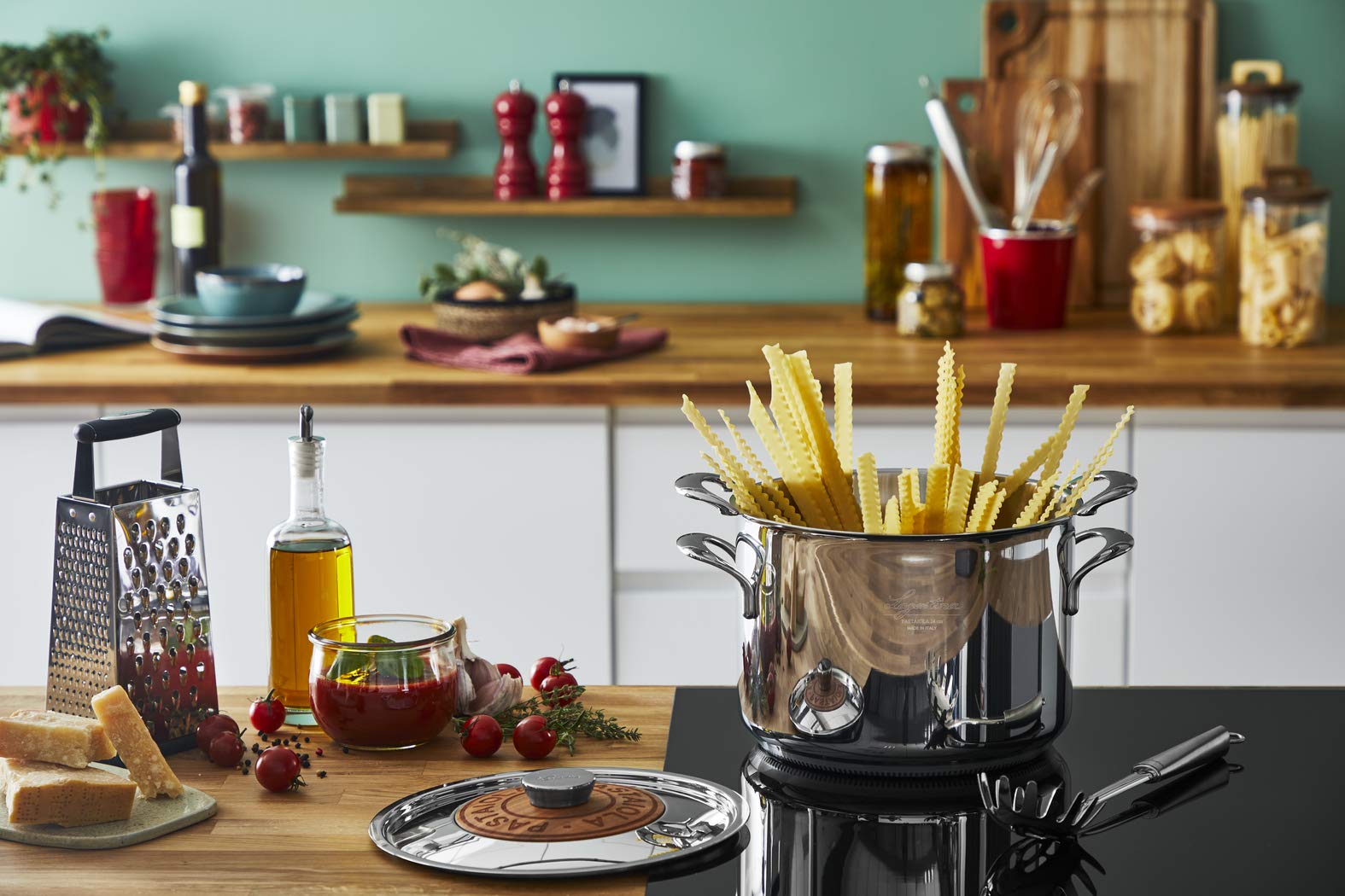 LAGOSTINA LINEA PATRIMONIO La Pastaïola® inox 24 cm / 7,6 L Induction cuiseur à pâtes 011193020924