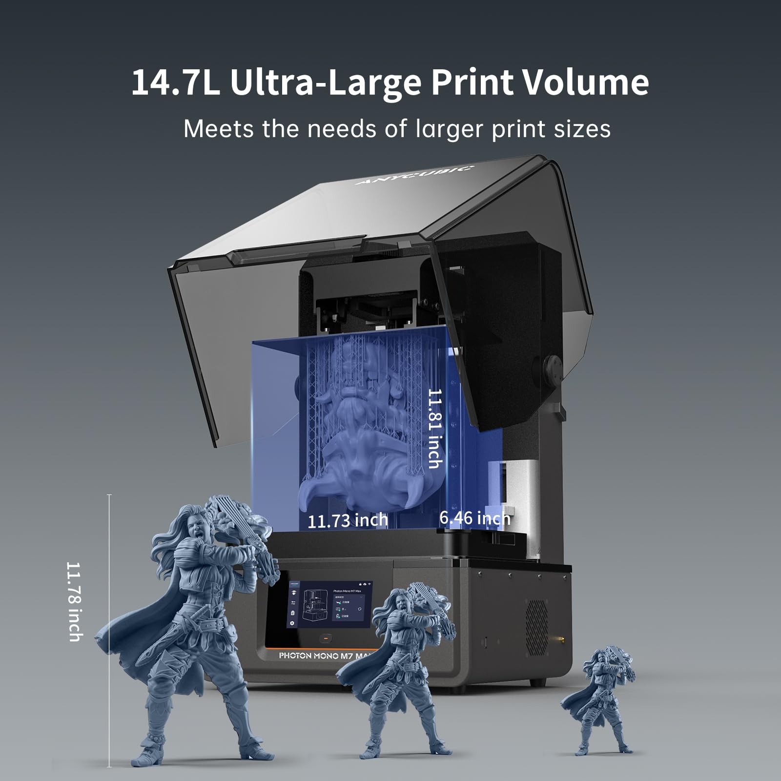 Amazon | ANYCUBIC 樹脂 3Dプリンター、Photon Mono M7 MAX 13.6インチ