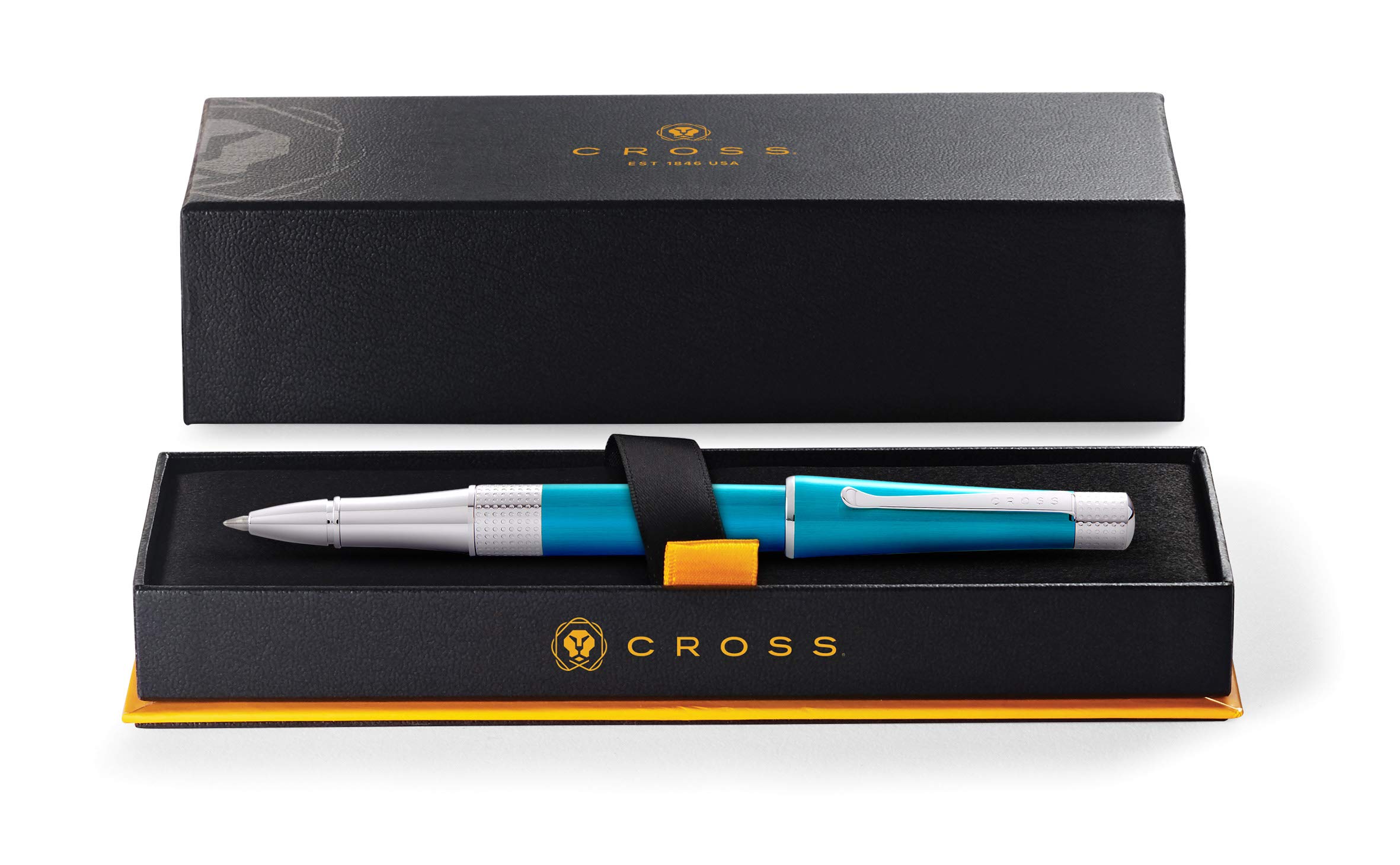 Cross Beverly Rollerball (Strichstärke M, Schreibfarbe: Schwarz, Premium Geschenkbox) Türkis