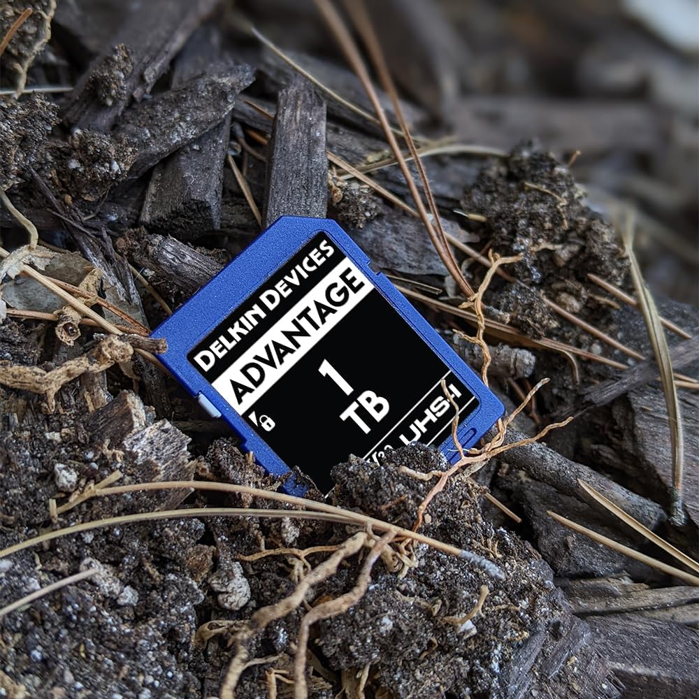 Delkin Devices 1TB Advantage SDXC Memory Card UHS-I (U3/V30) - High Speed SD Card 1TB for Cameras | Memory Cards for Cameras with 4K UHD, Full HD, Shock/Water/X-Ray Proof