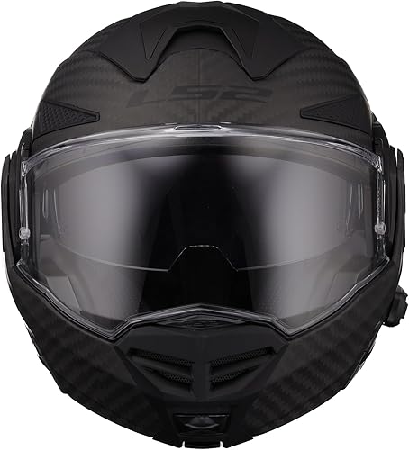 Miniatura 7 de Casco modular LS2 Helmets Advant X de fibra de carbono con Bluetooth Cardo 4X integrado