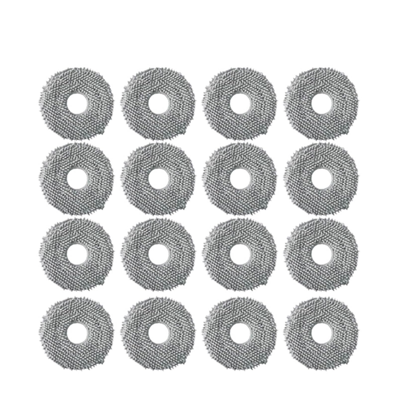 Kicici Compatible With Xiaomi Mijia Robot Vacuum Mop 3S B108CN Vacuum Cleaner Parts Main Side Brush Hepa Filter Mop Pad Replacement Accessories(16pcs)