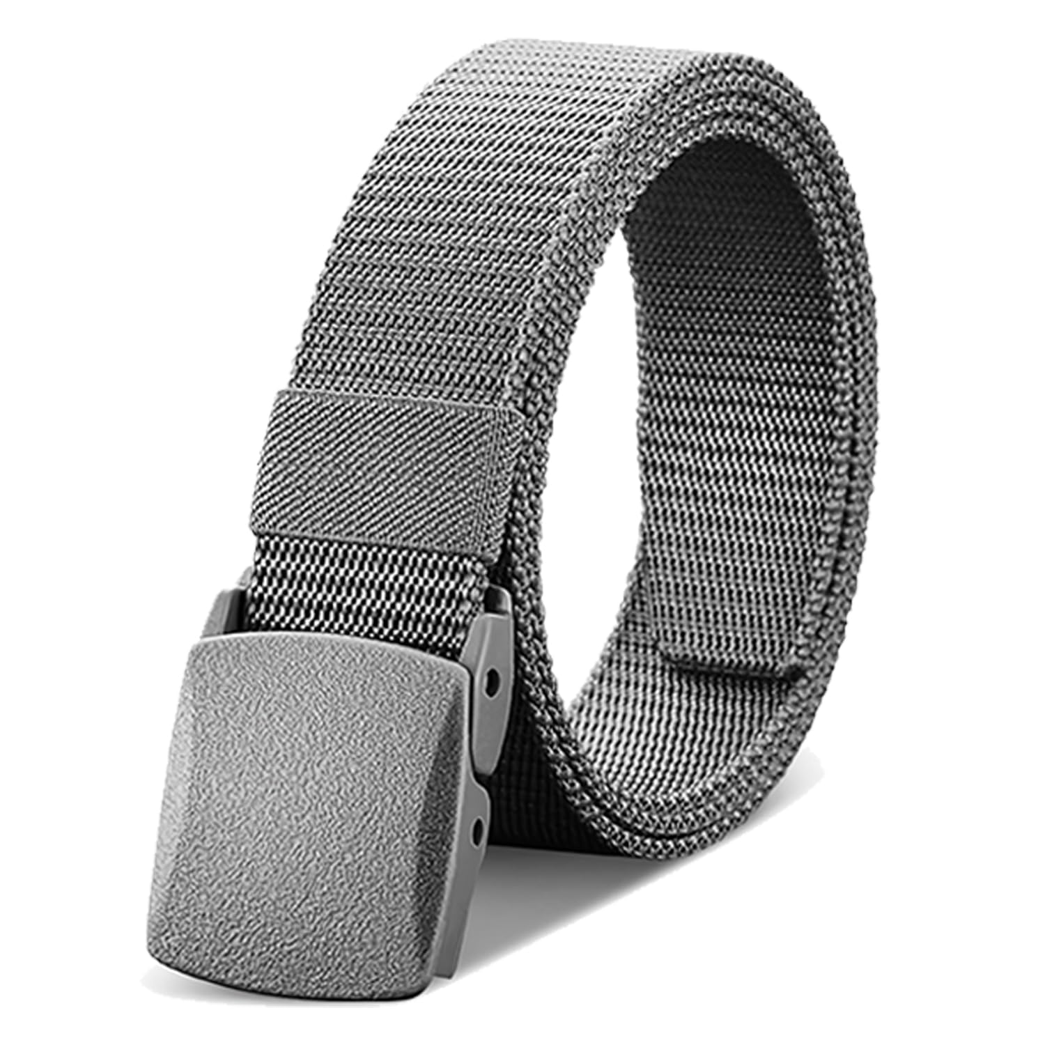 Nylon Tactical Men Belt Military Canvas Web Belts with Plastic Buckle Casual Belt for Men Outdoor Black