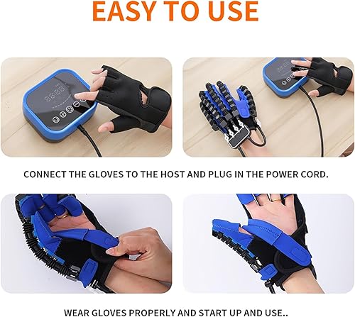Miniatura 8 de Rehabilitation Robot Gloves Finger Training Equipment for Stroke Rehab, Hand Function Recovery, Physical Therapy Hand Strengthening Devices, Mode