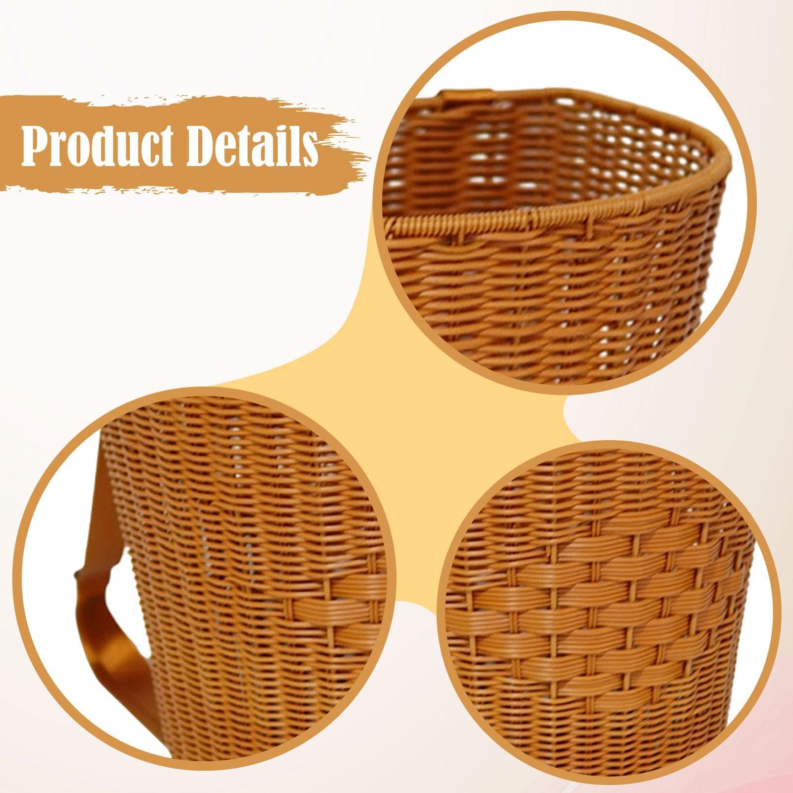 Cesta de Recolección, Cesta de Té, Cesta de Flores, Mochila de Compras, Polipropileno con Correas Ajustables, Adecuada para Jardinería Y Acampada, Sin Tapa