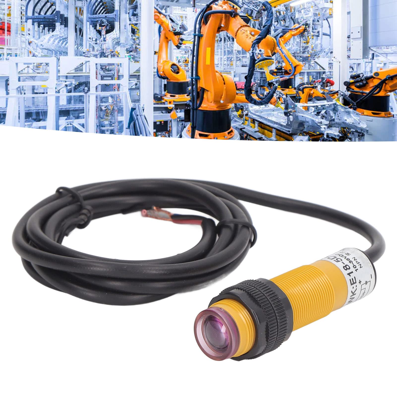 Módulo de Sensor infrarrojo de 5 Piezas 10-36 V CC NPN Interruptor fotoeléctrico Normalmente Abierto para Evitar obstáculos