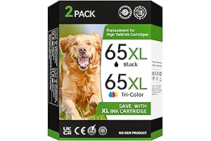 HP 65XL Ink Cartridges Black/Color Combo Pack