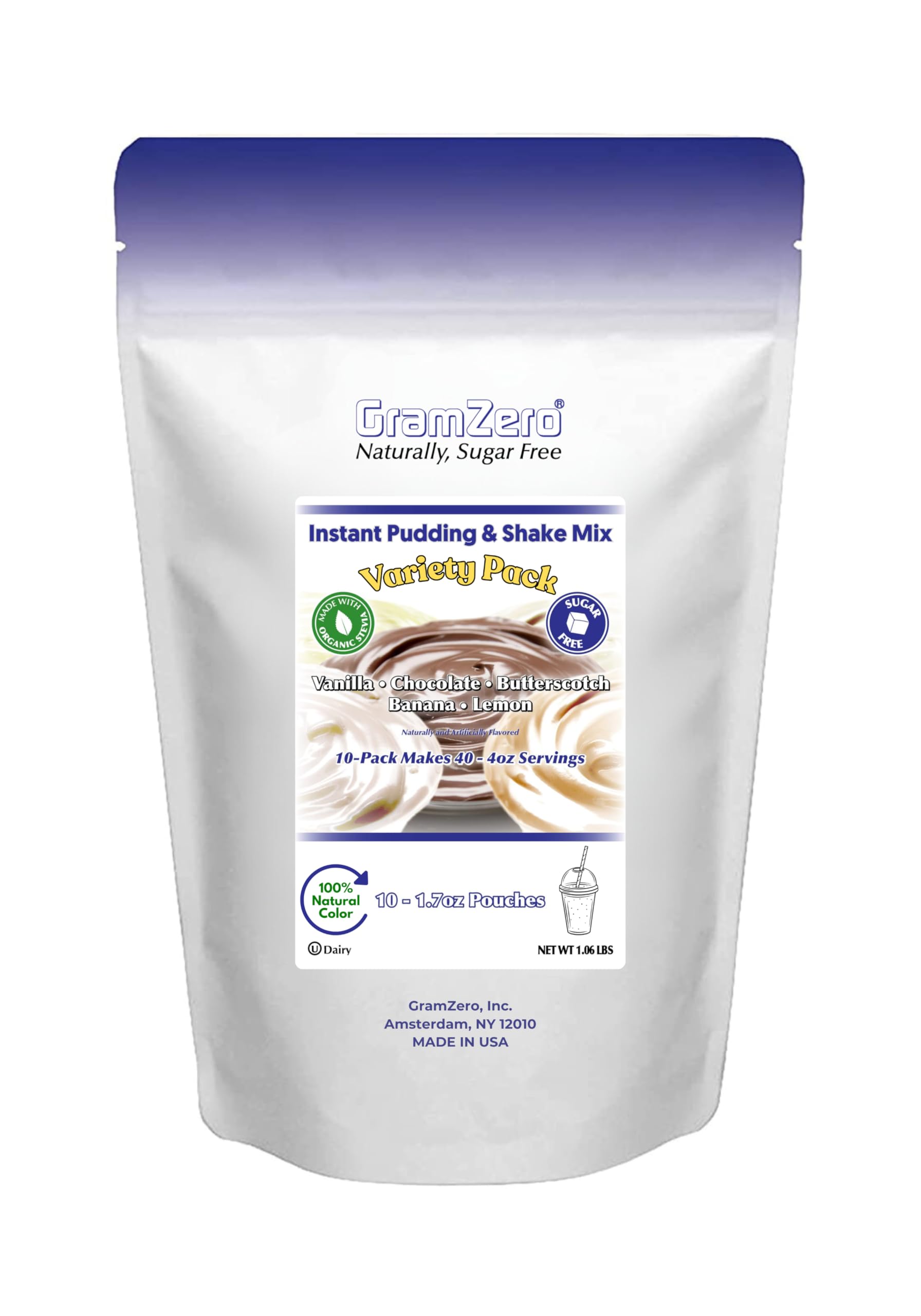 Amazon.com : GramZero Natural Color VARIETY 10-Pack Sugar Free