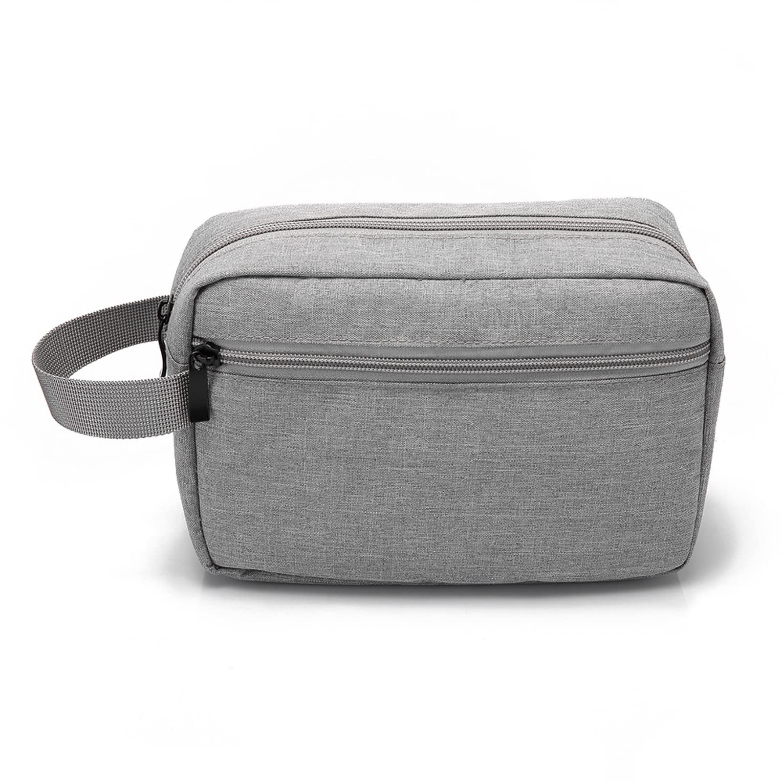 Storage Bag Travel Bag Daily Necessities Soft Carrying Case Pouch Portable Accessory Organizer for Cables Charger Mobile USB (Grey)