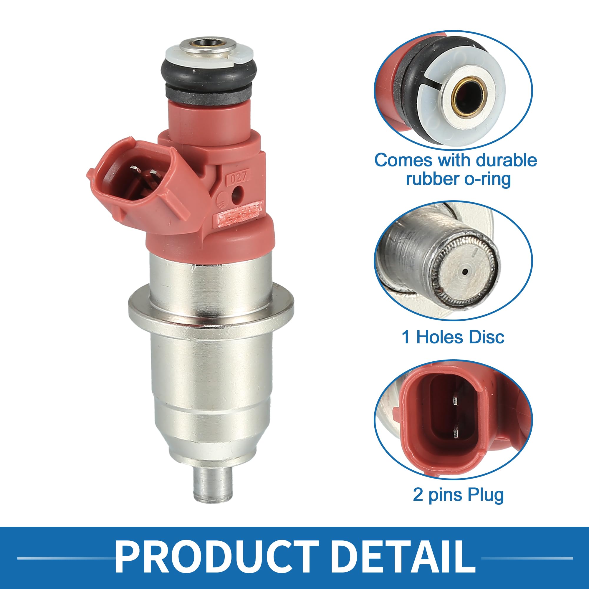 A ABSOPRO Injecteur De Carburant Pour Mitsubishi Pajero 01-06 1 Pièce | Rose, Métal, Plastique, 1465A012, 12V, Pour Pajero III V60 V70 3.5Gdi 01-06, Pour Pajero III 4X 6G74 01-06