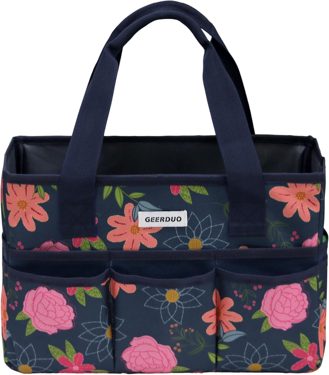 Craft Organizer Tote Bag Art Caddy with Multi-Pockets for Office Supplies Scrapbooking Sewing Storage - Image 5