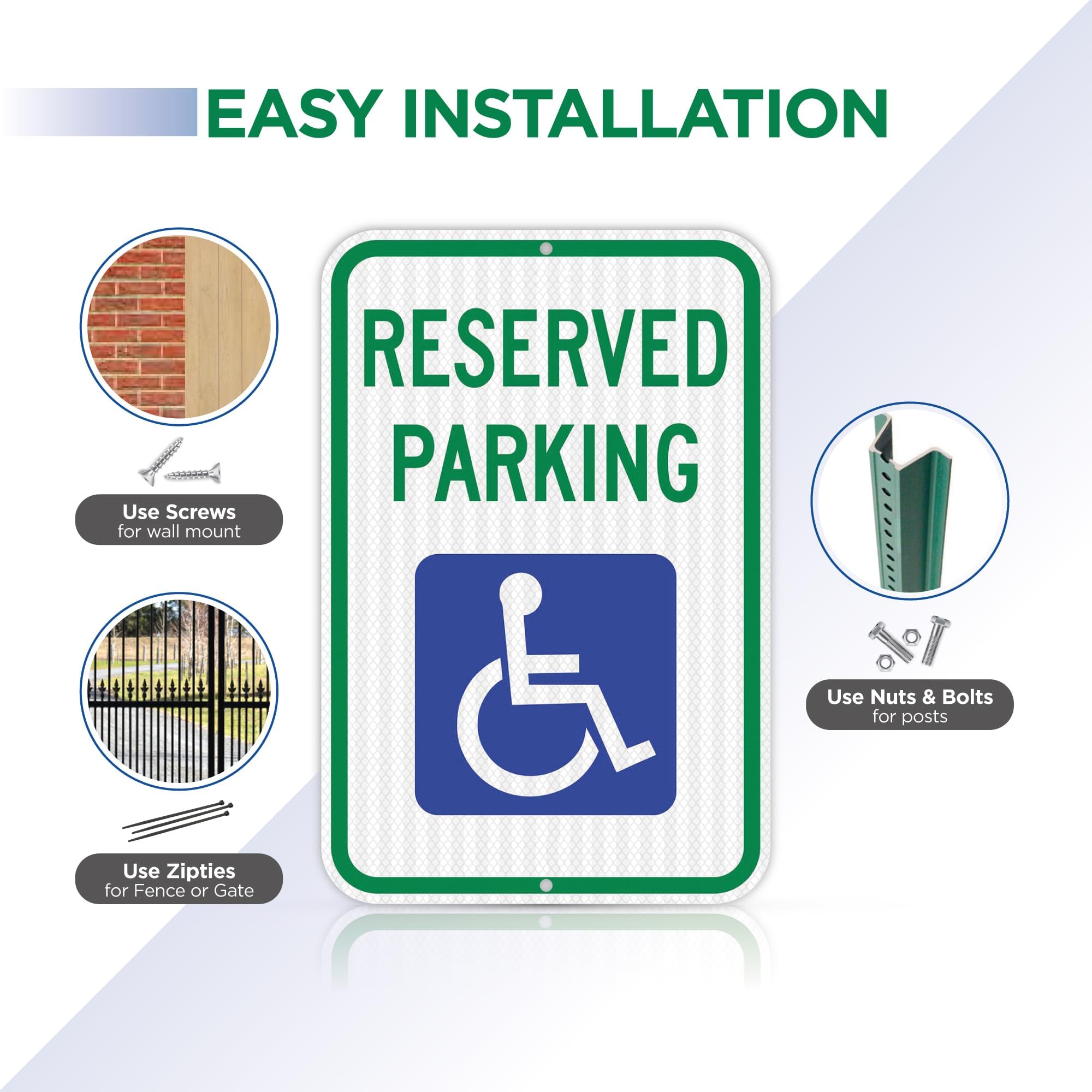 Señal de estacionamiento reservado