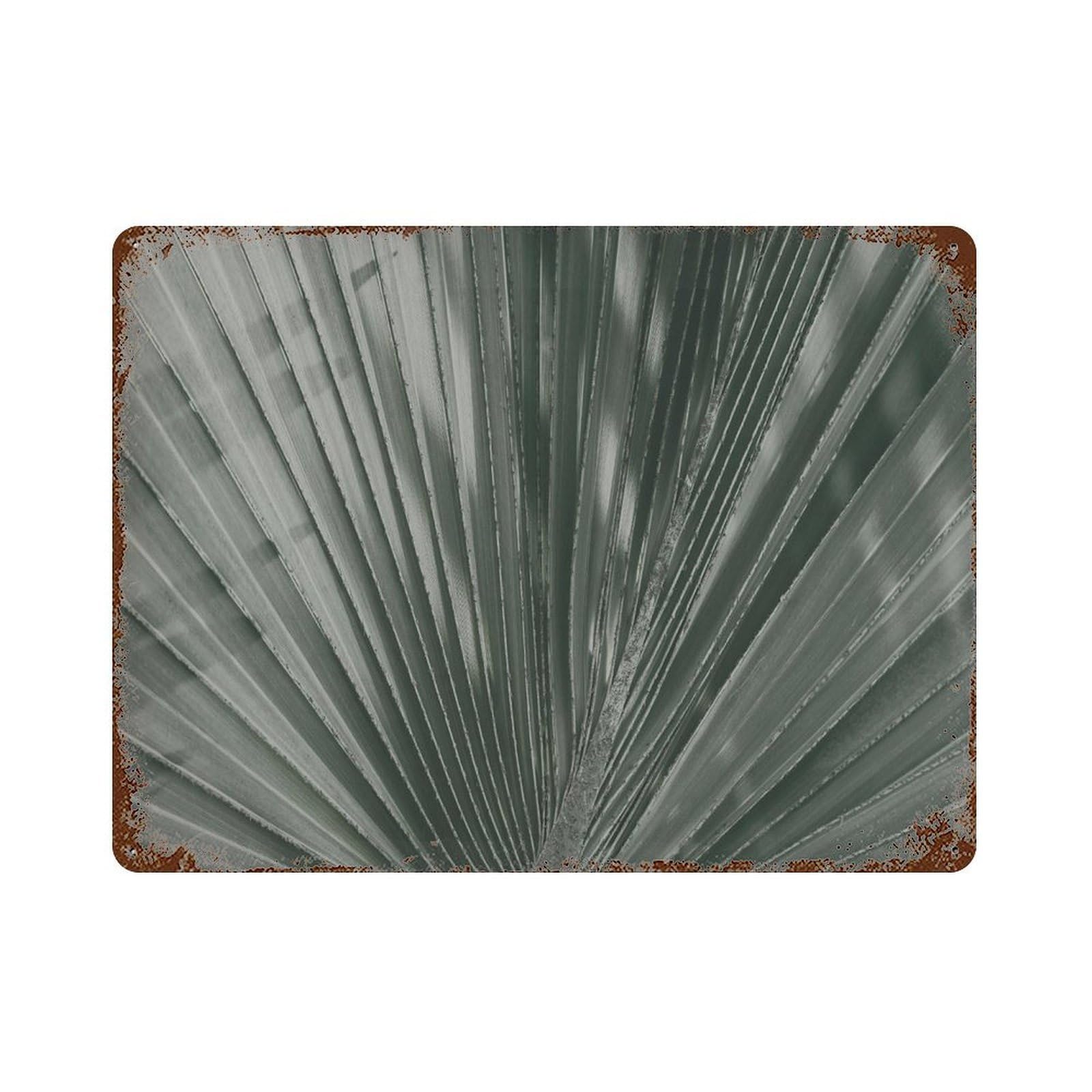 xiaoxiaoshen Dark Tropical Leaf Modern Botanical Wall Decor Art Metal Tin Poster Modern Home Decor Art Home Bar Shop Decorations Vintage Sign 30x40cm